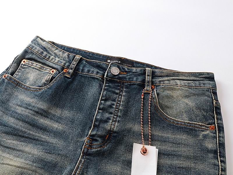 Men's Purple Fashionable Casual Jeans Pants Size 30-38