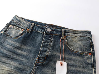 Men's Purple Fashionable Casual Jeans Pants Size 30-38