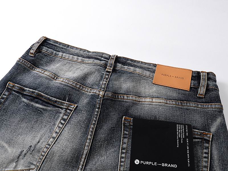 Men's Purple Fashionable Casual Jeans Pants Size 30-38