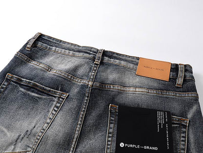 Men's Purple Fashionable Casual Jeans Pants Size 30-38