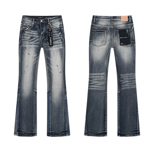 Men's Purple Fashionable Casual Jeans Pants Size 30-38