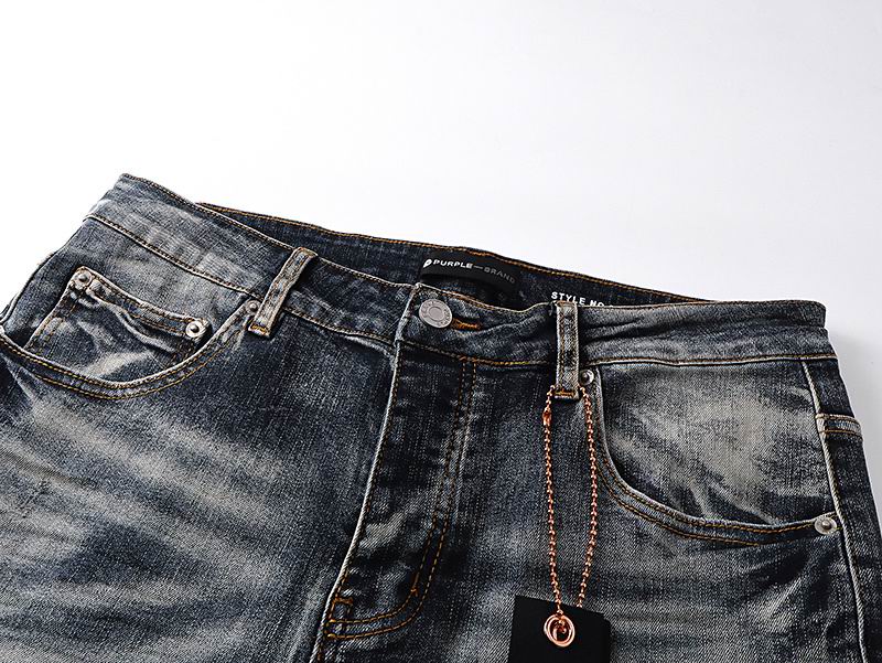 Men's Purple Fashionable Casual Jeans Pants Size 30-38