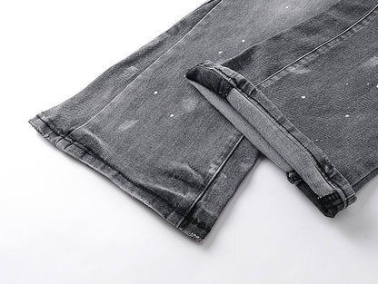 Men's Purple Fashionable Casual Jeans Pants Size 30-38