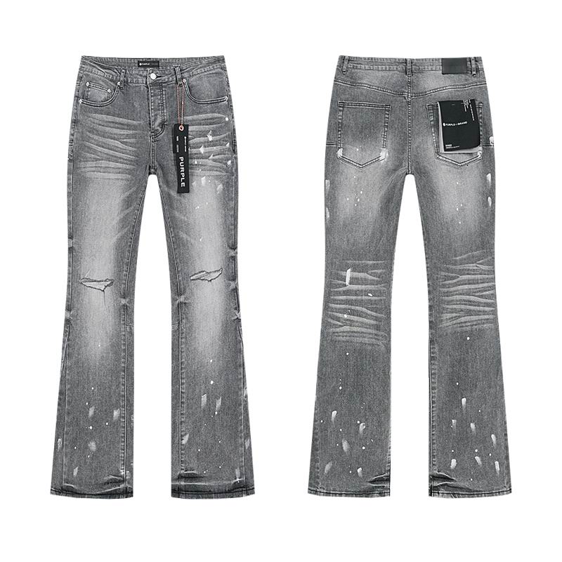 Men's Purple Fashionable Casual Jeans Pants Size 30-38