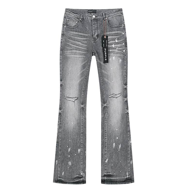 Men's Purple Fashionable Casual Jeans Pants Size 30-38