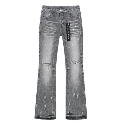 Men's Purple Fashionable Casual Jeans Pants Size 30-38