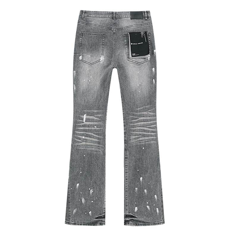 Men's Purple Fashionable Casual Jeans Pants Size 30-38