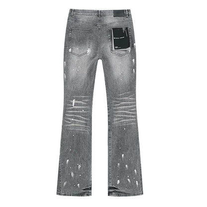 Men's Purple Fashionable Casual Jeans Pants Size 30-38
