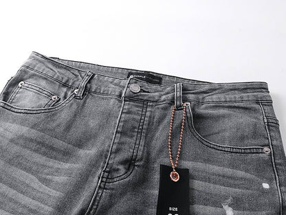Men's Purple Fashionable Casual Jeans Pants Size 30-38