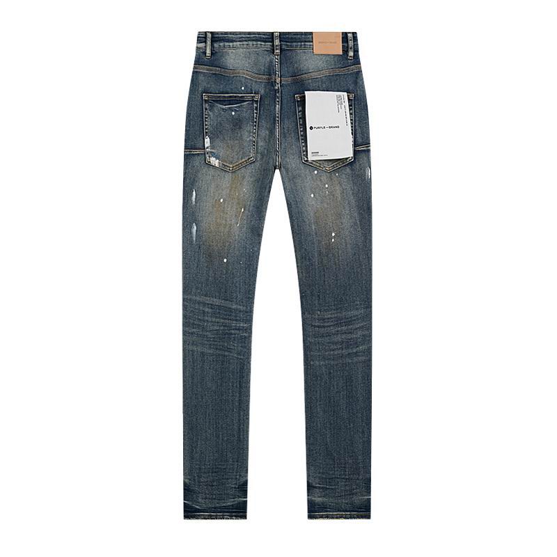 Men's Purple Fashionable Casual Jeans Pants Size 30-38