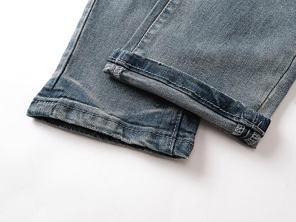 Men's Purple Fashionable Casual Jeans Pants Size 30-38