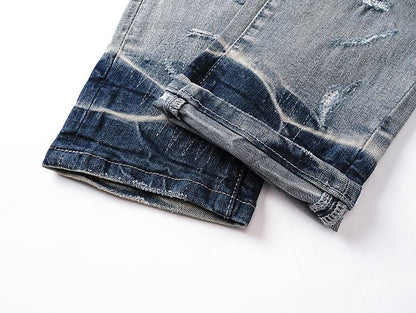 Men's Purple Fashionable Casual Jeans Pants Size 30-38