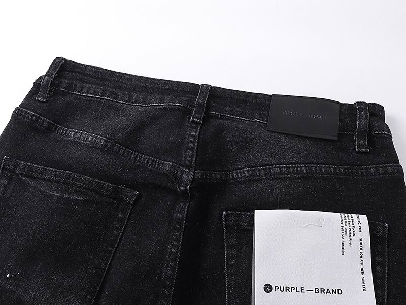 Men's Purple Fashionable Casual Jeans Pants Size 30-38