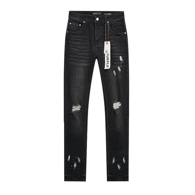 Men's Purple Fashionable Casual Jeans Pants Size 30-38