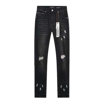 Men's Purple Fashionable Casual Jeans Pants Size 30-38