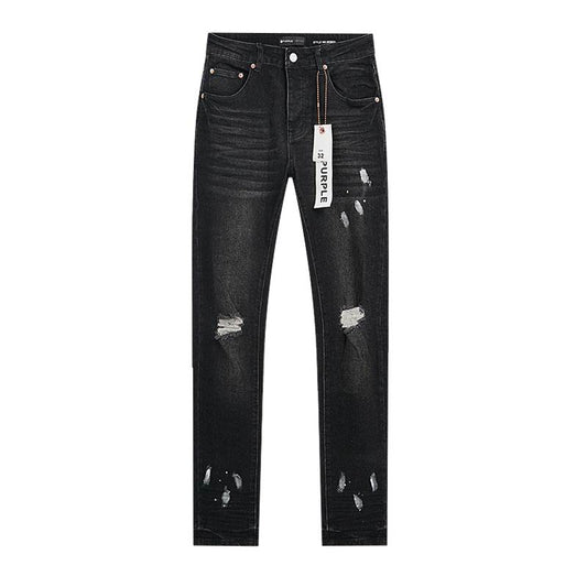 Men's Purple Fashionable Casual Jeans Pants Size 30-38