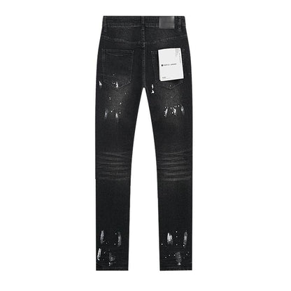Men's Purple Fashionable Casual Jeans Pants Size 30-38