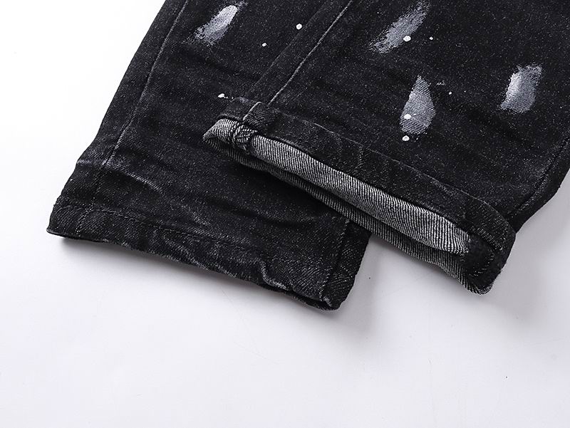 Men's Purple Fashionable Casual Jeans Pants Size 30-38