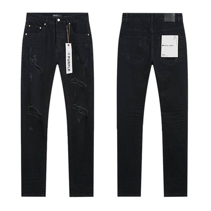 Men's Purple Fashionable Casual Jeans Pants Size 30-38