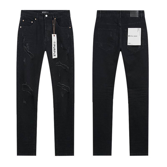Men's Purple Fashionable Casual Jeans Pants Size 30-38
