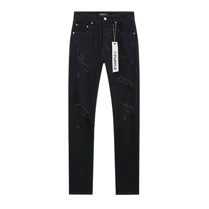 Men's Purple Fashionable Casual Jeans Pants Size 30-38