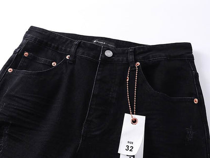 Men's Purple Fashionable Casual Jeans Pants Size 30-38