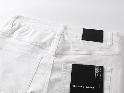 Men's Purple Fashionable Casual Jeans Pants Size 30-38