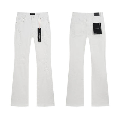 Men's Purple Fashionable Casual Jeans Pants Size 30-38