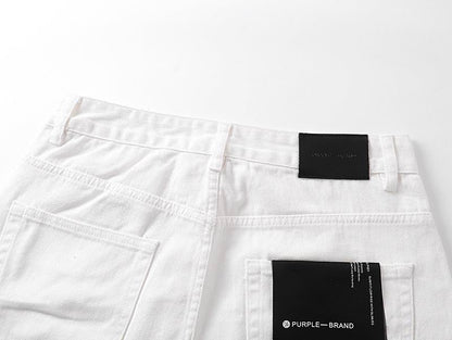 Men's Purple Fashionable Casual Jeans Pants Size 30-38