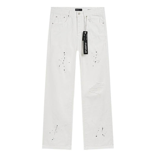 Men's Purple Fashionable Casual Jeans Pants Size 30-38