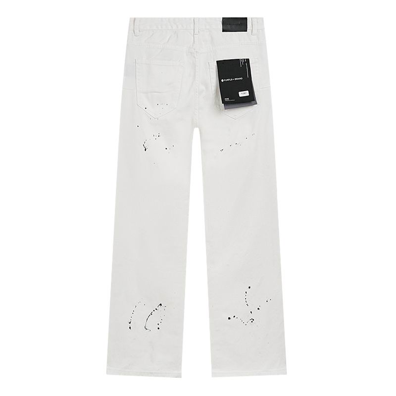Men's Purple Fashionable Casual Jeans Pants Size 30-38