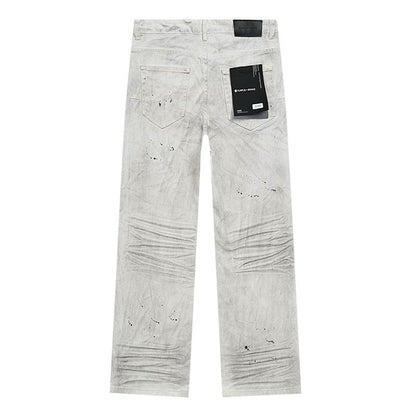 Men's Purple Fashionable Casual Jeans Pants Size 30-38