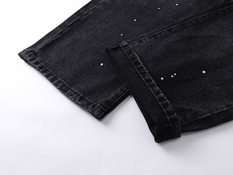 Men's Purple Fashionable Casual Jeans Pants Size 30-38