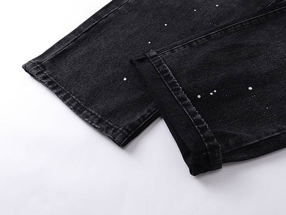 Men's Purple Fashionable Casual Jeans Pants Size 30-38