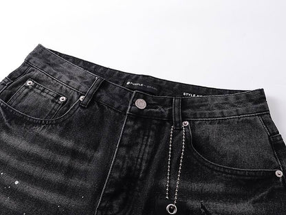 Men's Purple Fashionable Casual Jeans Pants Size 30-38