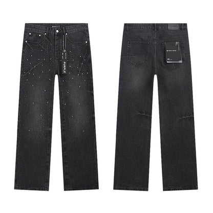 Men's Purple Fashionable Casual Jeans Pants Size 30-38