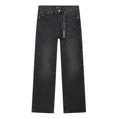 Men's Purple Fashionable Casual Jeans Pants Size 30-38