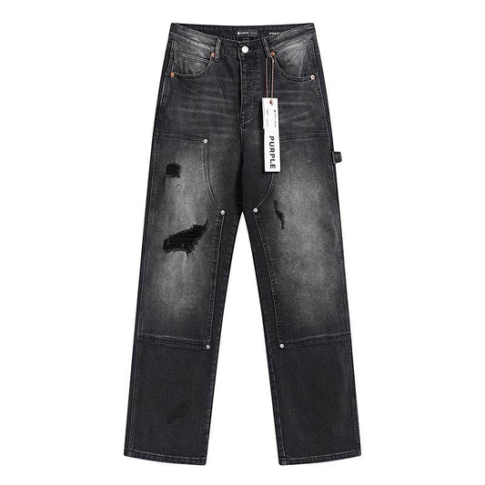 Men's Purple Fashionable Casual Jeans Pants Size 30-38