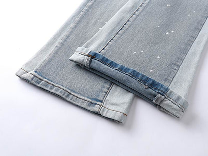 Men's Purple Fashionable Casual Jeans Pants Size 30-38