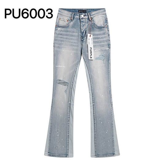 Men's Purple Fashionable Casual Jeans Pants Size 30-38