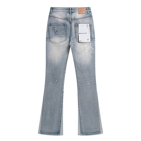 Men's Purple Fashionable Casual Jeans Pants Size 30-38