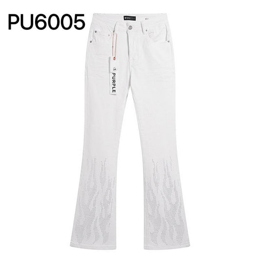 Men's Purple Fashionable Casual Jeans Pants Size 30-38