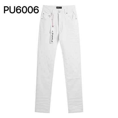 Men's Purple Fashionable Casual Jeans Pants Size 30-38