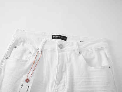 Men's Purple Fashionable Casual Jeans Pants Size 30-38