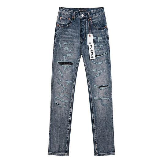 Men's Purple Fashionable Casual Jeans Pants Size 30-38