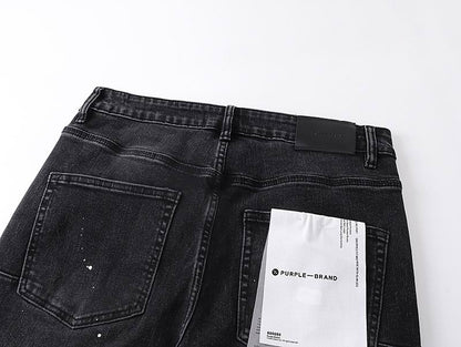 Men's Purple Fashionable Casual Jeans Pants Size 30-38