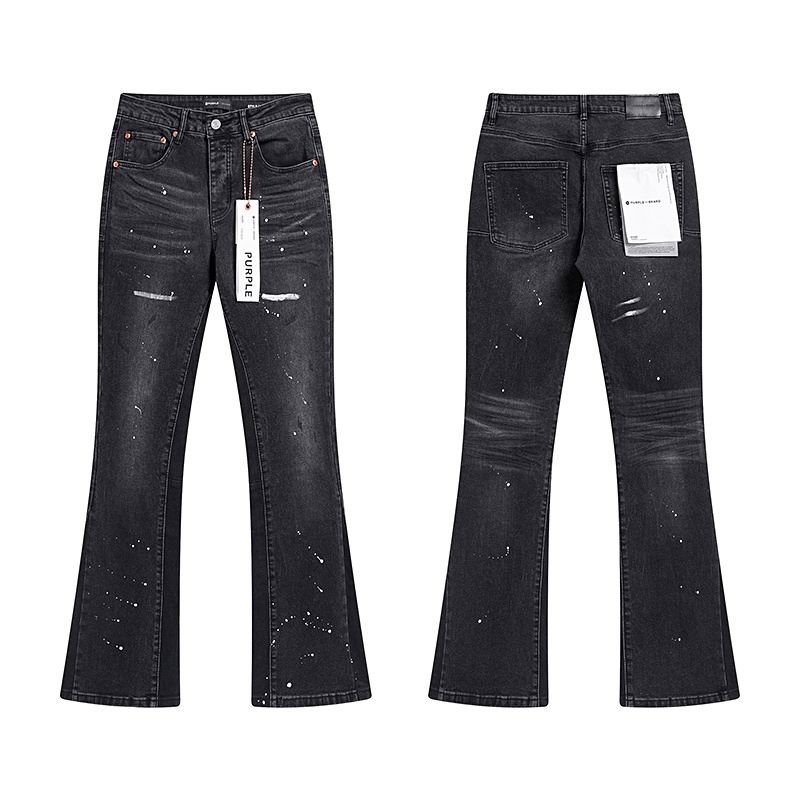 Men's Purple Fashionable Casual Jeans Pants Size 30-38