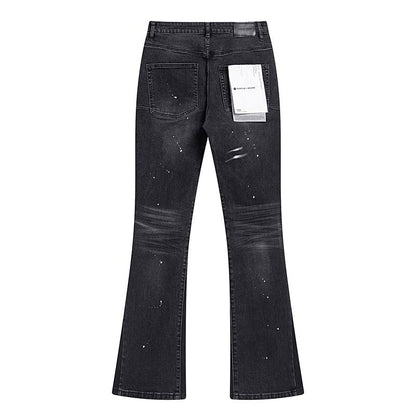Men's Purple Fashionable Casual Jeans Pants Size 30-38