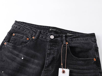 Men's Purple Fashionable Casual Jeans Pants Size 30-38