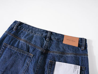 Men's Purple Fashionable Casual Jeans Pants Size 30-38